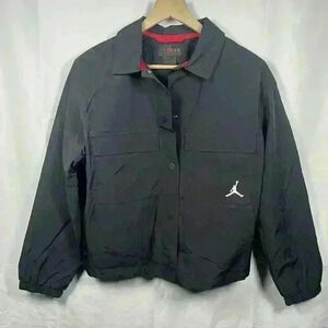 Air Jordan jumpman jacket girls size XL NWT black red water resistant